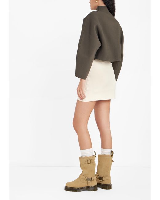 Dr. Martens Brown Anistone Hi Biker Boots