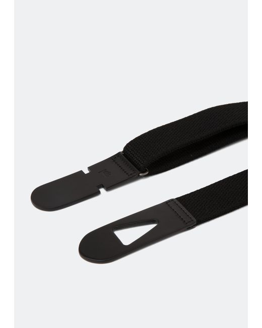 Tod's Black Greca Canvas Belt for men