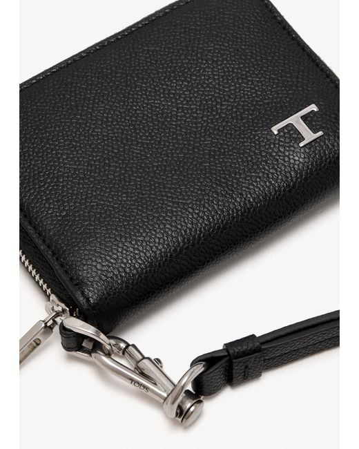 Tod's Black T Timeless Cardholder for men