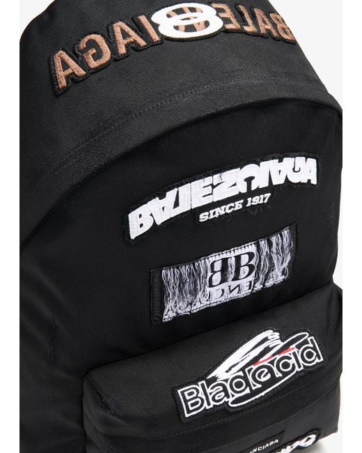 Balenciaga Black Explorer Backpack for men