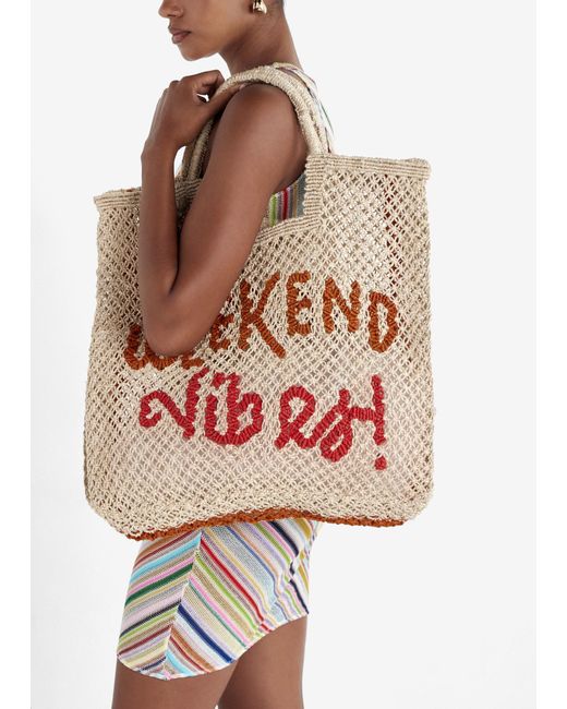 The Jacksons Pink Weekend Vibes Tote Bag