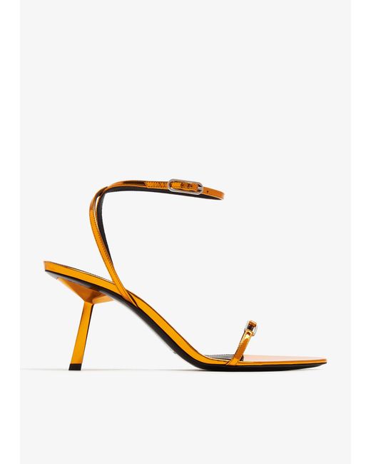 Saint Laurent White Kitty Sandals