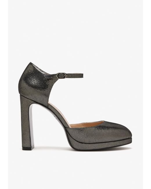 Stuart Weitzman Gray Babette Platform Sandals
