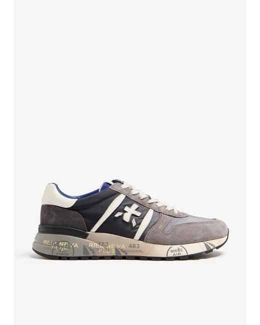 Premiata White Lander Sneakers for men