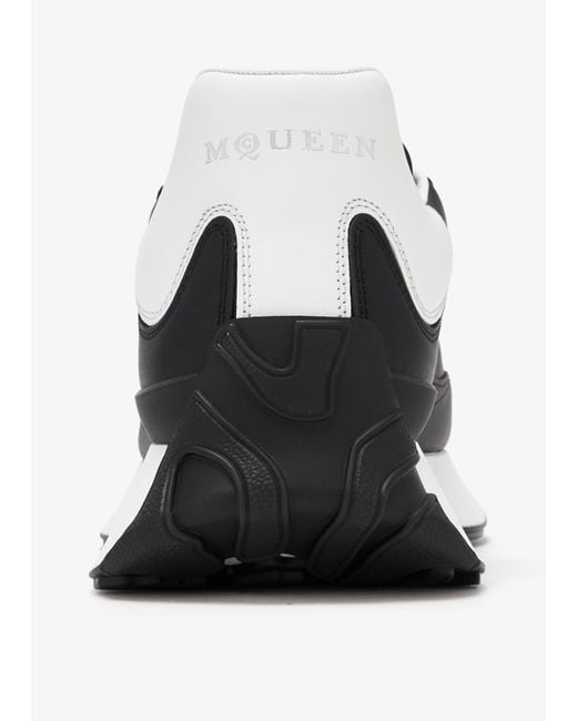 McQueen Black Sports Shoes With Logo for men