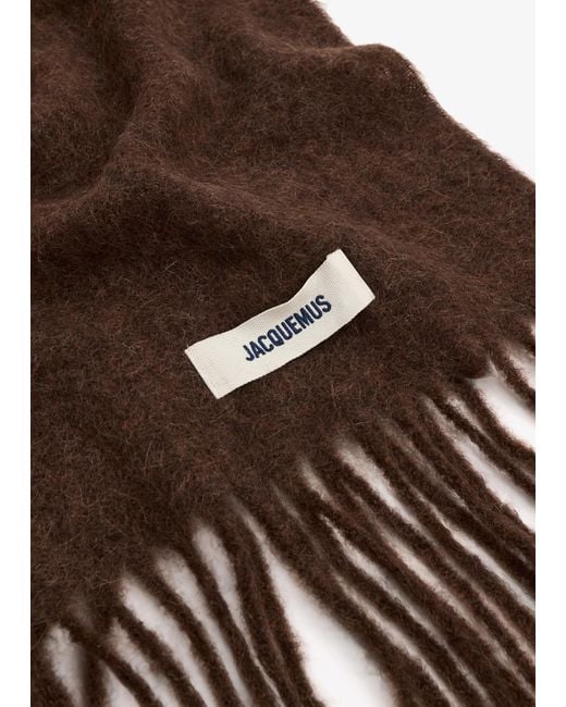 Jacquemus Brown L'Écharpe Carro Scarf