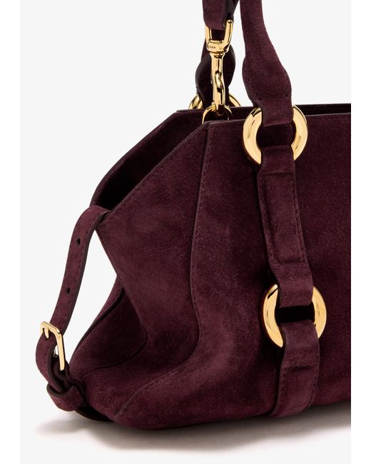 Alexander McQueen Red Farringdon Small Bag