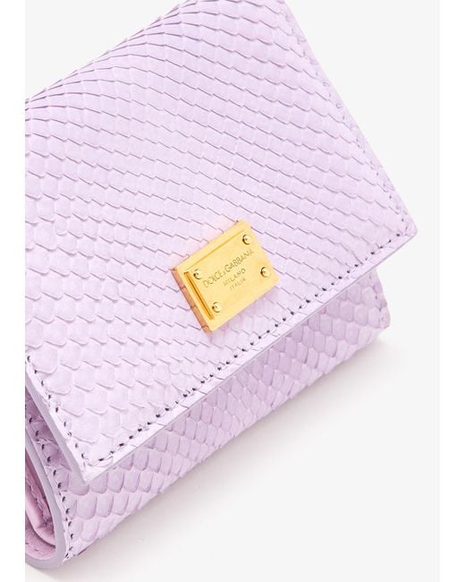 Dolce & Gabbana Purple Python Wallet