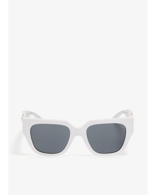 Versace Gray Medusa Greca Sunglasses