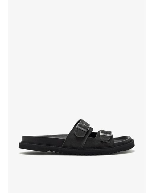 Mengloria White Maui Suede Sandals for men