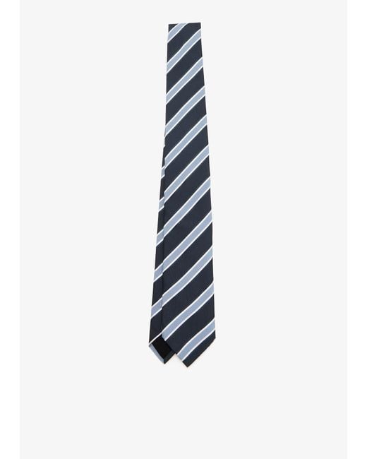 Boss White Striped Tie for men
