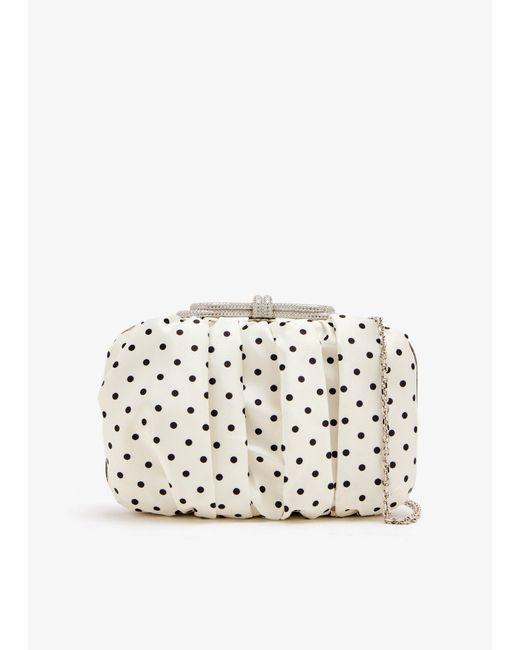 Mach & Mach White Double Bow Clutch