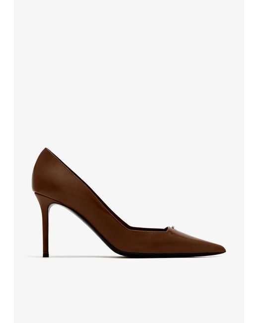 Giuseppe Zanotti Brown Raquel Rigo 85 Pumps