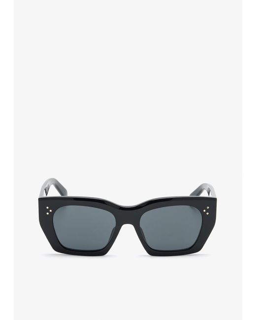 Céline Gray 3 Dots Square Sunglasses