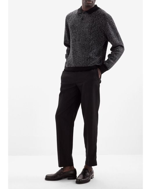 Ferragamo Black Gancini Penny Loafers for men