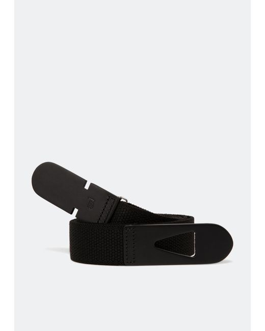 Tod's Black Greca Canvas Belt for men