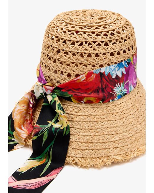 Dolce & Gabbana Pink Straw Hat