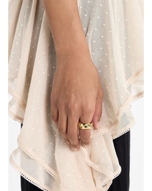 LIE STUDIO Metallic The Sofie Ring