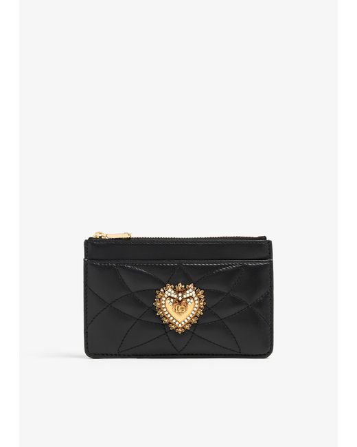Dolce & Gabbana Black Medium Devotion Card Holder