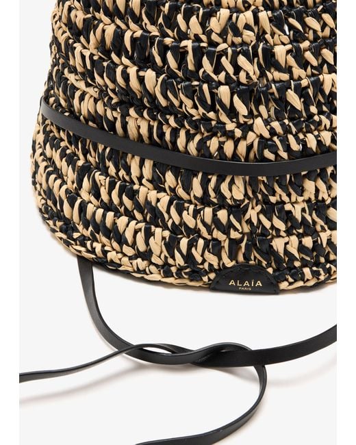 Alaïa Multicolor Raffia Hat