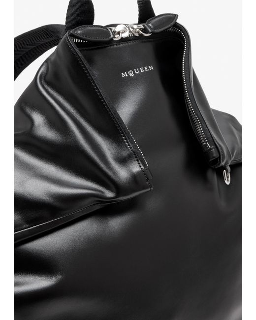 McQueen Black Manta Backpack for men