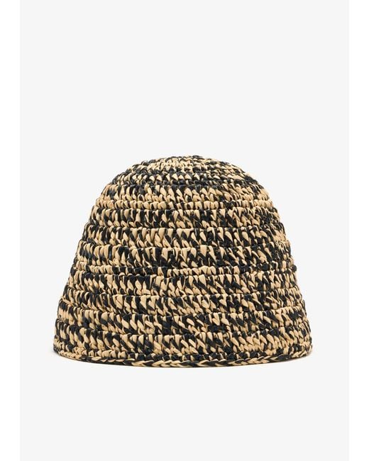 Alaïa Multicolor Raffia Hat