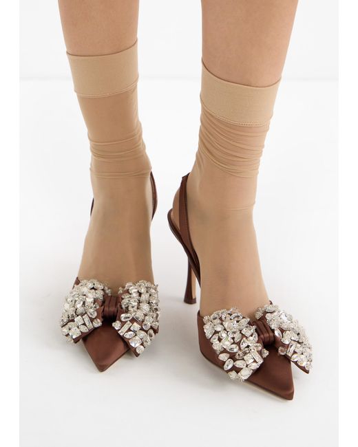 Steve Madden Brown Lovie Slingback Pumps