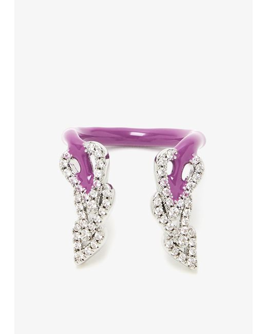 Basliq White Drop Ring