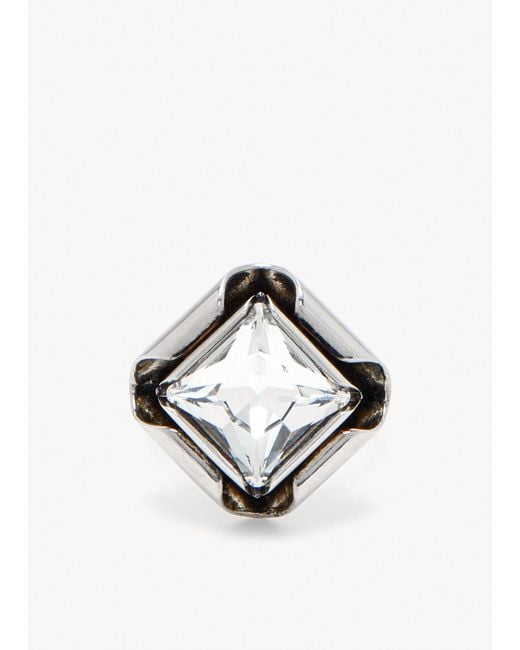 Givenchy Metallic Deconstructed Crystal Ring