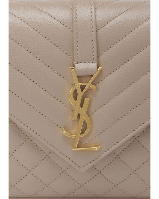 Saint Laurent Natural Envelope Medium Chain Bag