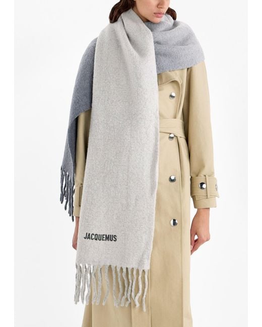 Jacquemus White L'Écharpe Moisson Scarf