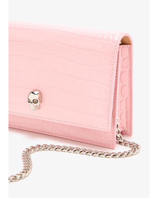 Alexander McQueen Pink Small Skull Bag