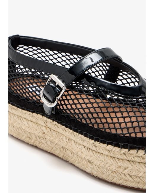 Alaïa Black Fishnet Espadrilles
