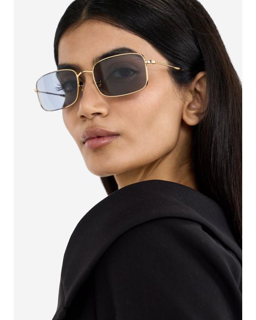 Ray-Ban Blue Rectangular Sunglasses