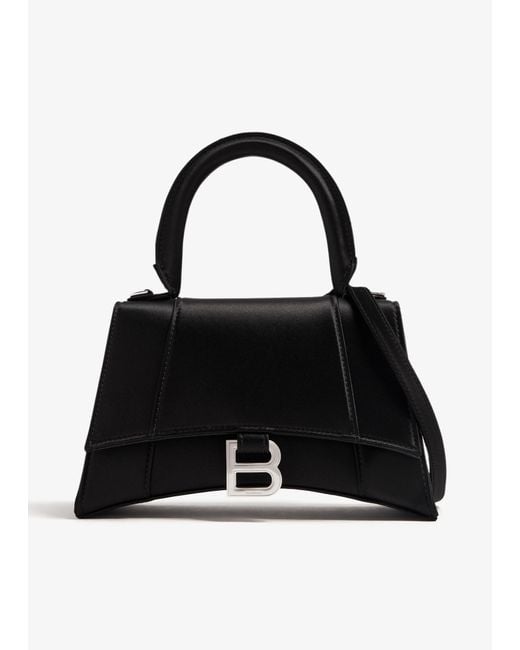 Balenciaga Black Hourglass S Top Handle Bag