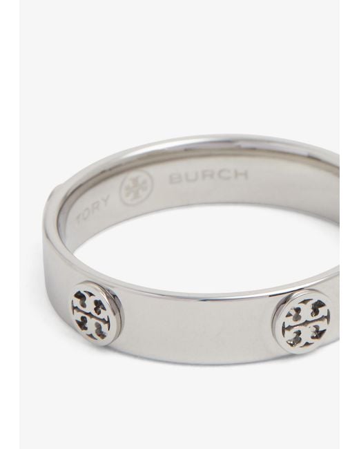 Tory Burch White Miller Stud Ring