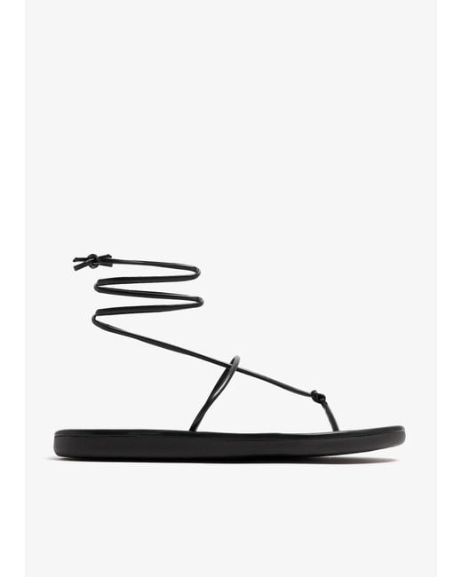 Ancient Greek Sandals White Chordi Flip-Flop Sandals