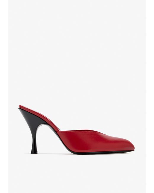 Herbert Levine Red Sitting Pretty Mules