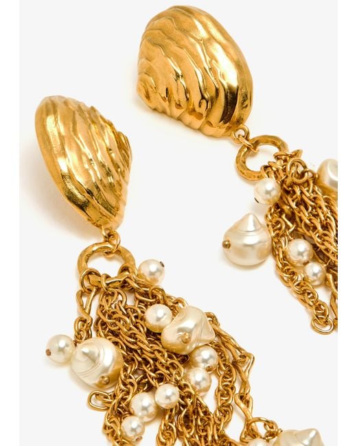 Chloé Metallic Shells Earrings
