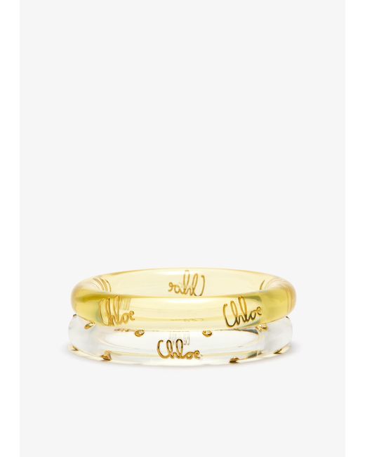 Chloé Metallic Plage Bangles Set