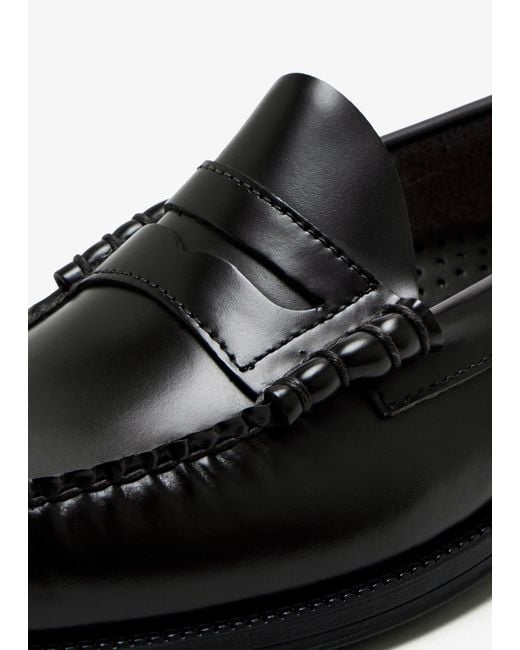 G.H.BASS Black Weejun Ii Larson Moc Penny Loafers for men