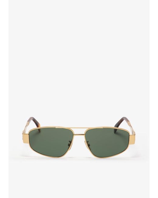 Céline Green Triomphe Pilot Sunglasses for men
