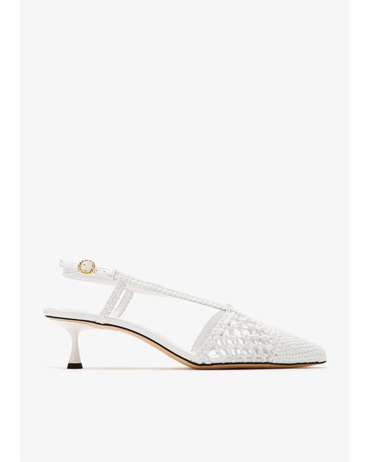 STUDIO AMELIA White Nexus 50 Pumps