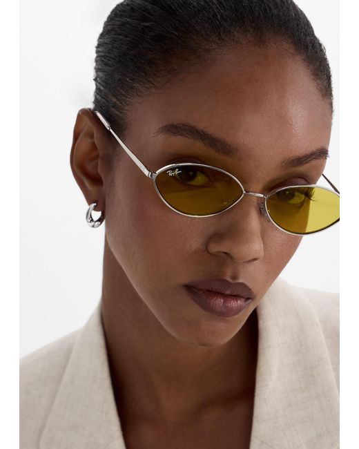 レイバン　KAI BIO-BASED KAI BIO-BASED Sunglasses in Pale Gold and Dark Grey - RB3757