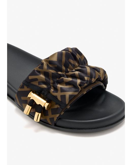 Fendi White Ff Feel Slides