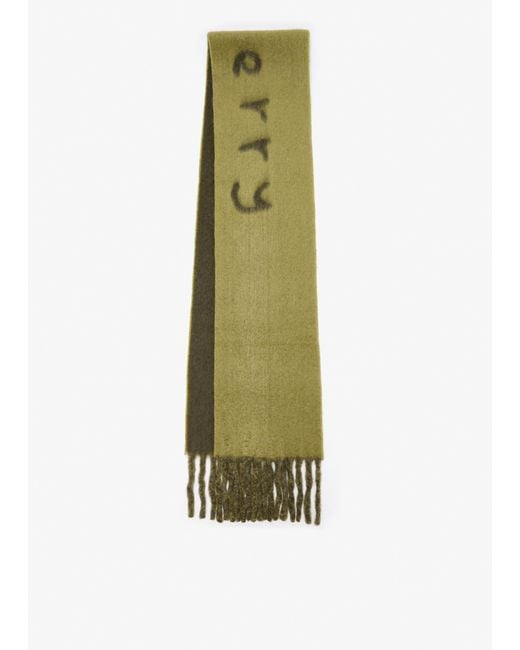 Burberry Green Reversible Logo Scarf