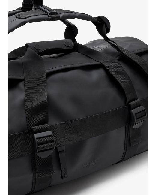 Rains Black Texel Duffel Bag