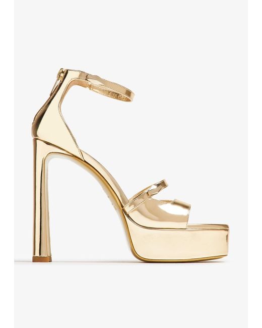 Jimmy Choo Metallic Claressa 125 Platform Sandals