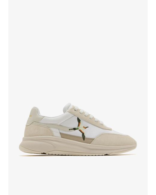 Axel Arigato White Genesis Neo Bird Runner Sneakers for men