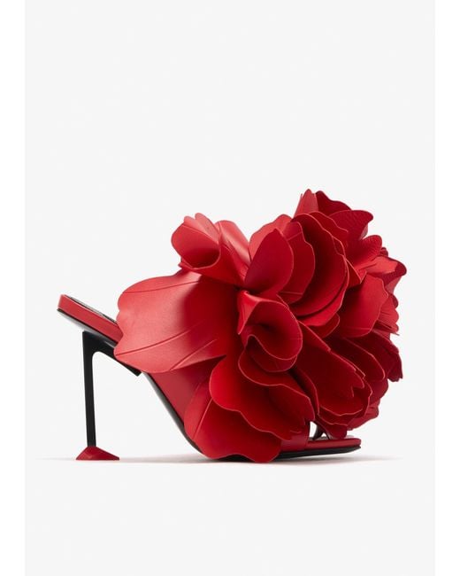 Givenchy Red Boudoir Mules